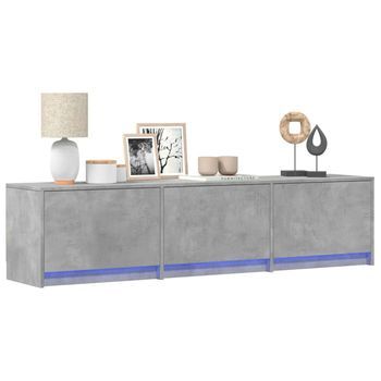 Mueble De Tv | Mueble De Salón | Gabinete De Tv Hormigón 165 X 34 X 40 Cm Madera De Ingeniería