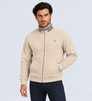 guess para hombre m6bq52k6169 chaqueta trucker con cremallera beige m casual algodon