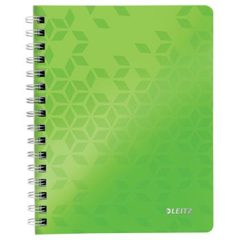Leitz 4639 WOW cuaderno espiral A5 rayado 80 gramos 80 hojas verde (2 agujeros)