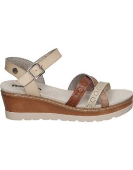 Sandalias Veganas De Cuña Para Mujer Refresh 172682 Beige 40