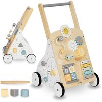 andador educativo de madera 8 en 1 para bebe con actividades