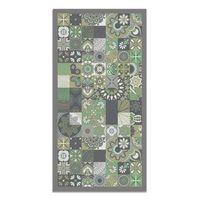 panorama alfombra vinilica hidraulica color verde 120x160 cm