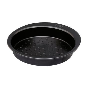 Molde tarta hondo acero negro 22 cm