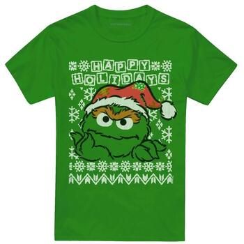 Sesame Street Camiseta Ugly Christmas para mujer