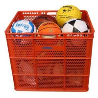 canasta - capacidad 1012 balones 475 x 535 x 62cm - color naranja