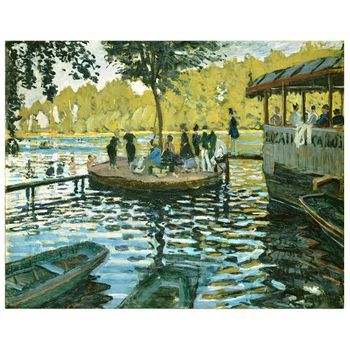 Legendarte - Cuadro Lienzo, Impresión Digital - La Grenouillère - Claude Monet - Decoración Pared Cm. 50x60