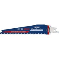 bosch professional 10x hojas de sierra sable expert window demolition s 956 dhm para madera con metal duro longitud 150 mm accesorios sierra sable