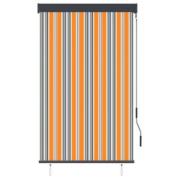 Estor Enrollable De Exterior Amarillo Y Azul 100x250 Cm