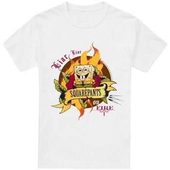 Spongebob Squarepants Camiseta Liar Liar Pants On Fire para hombre