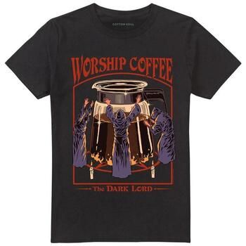 Steven Rhodes Camiseta Worship Coffee para hombre