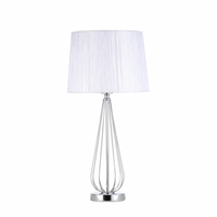 sobremesa robina e27 cromo blanco