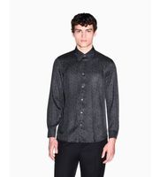 ax armani exchange para hombre xm002280af13235fc304 camisa technical negro l casual viscosa manga larga