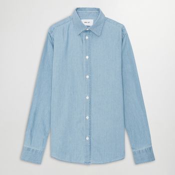 NN.07 Colby Denim Long-Sleeve Shirt - L