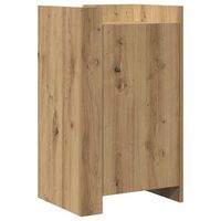 aparador roble artisan 45 x 35 x 75 cm vidaxl