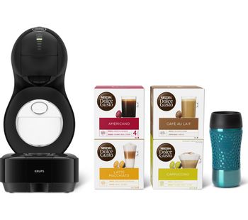 by Krups Lumio KP130841 Coffee Machine Travel Kit - Black, Black
