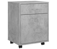 vidaxl armario ruedas madera contrachapada gris hormigon 45x38x54 cm