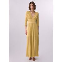 liu jo vestidos vestido largo elegante en lurex para mujer