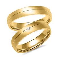 alianzas de oro con diamante