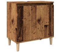 vidaxl mueble de lavabo madera de ingenieria envejecida 58x33x60 cm