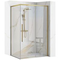 cabina de ducha rea solar 80x100 brush gold
