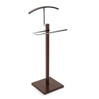 galan de noche moderno en aglomerado efecto madera y metal marron