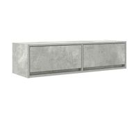 gabinete de tv con cajon gris hormigon 100 x 31 x 255 cm