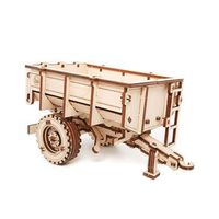 modelo de madera 3d - remolque de tractor 20 cm
