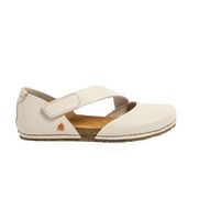 art para mujer 103842zz0003020 sandalias de piel 0384 creta blanco roto 41 plano velcro casual