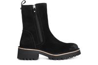 botin mujer ante con doble cremallera black