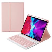 royal bailey hk-109 funda con bluetooth teclado para ipad air 112024ipad air 5 1092022ipad air 4 1092020ipad pro 112022202120202018 rosa