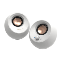altavoces creative pebble v3 20 usb-c blanco