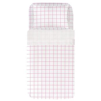 Juego Sábanas Estampadas Cuadro Rosa -  Cama150 (45x170 / 1 Funda De A
