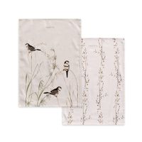 happy birds pano de cocina 2 ud 70x50 cm