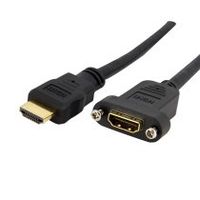 cable hdmi de 91cm para montaje en panel - hembra a macho