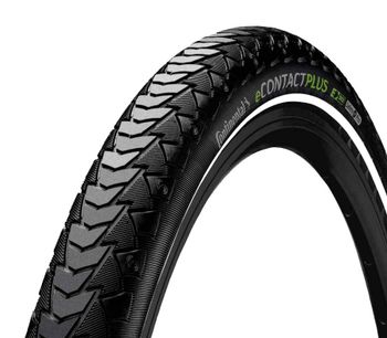 Continental eContact Plus City Urban Commuter Tyre, Black/Reflex