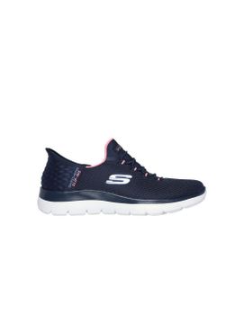 Zapatillas Skechers Summits-Diamond Drea Mujer Navy Mesh/Pink Trim