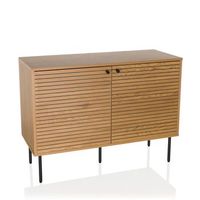 aparador linno s 100x40x74 cm 2 puertas roble hjh living