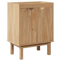 mueble de lavabo de bano otta madera maciza de pino 59x40x80 cm vidaxl