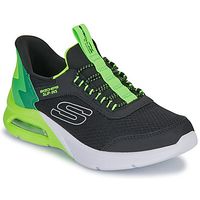 skechers zapatillas slip-ins microspec max - brisk-stripe para nino