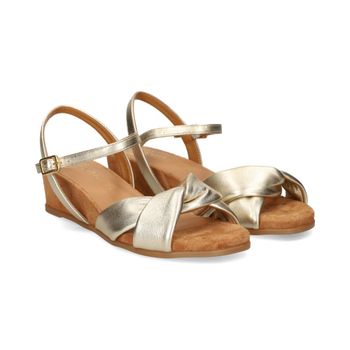 Unisa Sandalias Cuña Mujer - Plata Talla 40