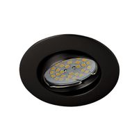 empotrable led basic basculante redondo negro 8w