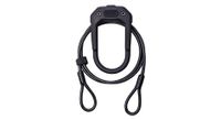candado en u hiplok dx plus   2 m de cable negro