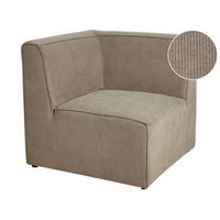 modulo esquinero de pana gris pardo rinconera 1 plaza moderno lemvig