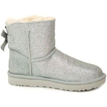 UGG Botines W MIni Bailey Bow Sparkle Silver 1100053 W para mujer