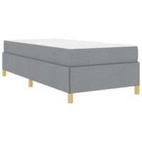 cama individual  cama para adulto  estructura de cama con colchon gris claro 80 x 200 cm tela