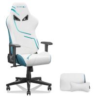 silla gaming ergonomica rolipo kornox tela transpirable blancoazul