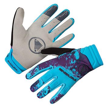 ENDURA | Guantes Largos Cortavientos SingleTrack Azul - Guantes invernales cortavientos MTB  Tejido cortavientos softshell en el revés con protección en nudillos y con forro suave interno Tejido Terry