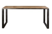 mesa de comedor en madera de acacia y patas de metal 8 plazas