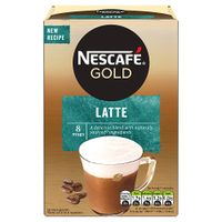 nescafe gold latte drink 8 sachets