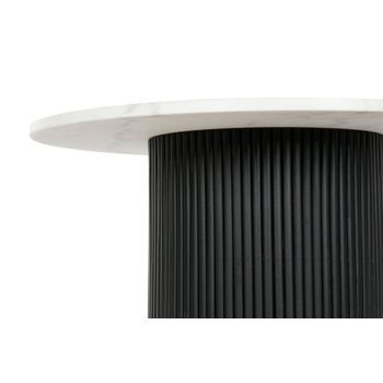 Mesa Centro Marmol Mdf 80x80x42 Blanco